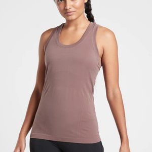 Athleta Momentum Racerback Tank Smoked Almond Brown M